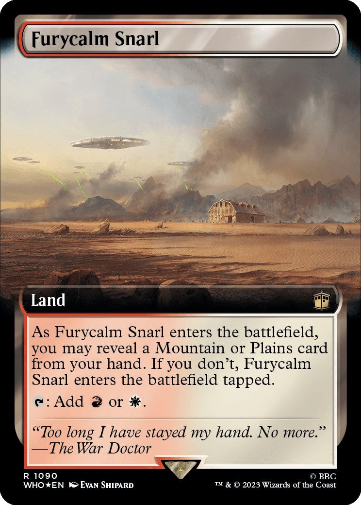 Image for Furycalm Snarl (Extended Art) (Surge Foil) (1090) (WHO) - Magic: The Gathering
