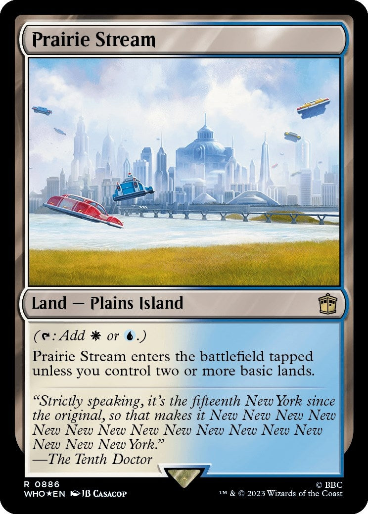 Image for Prairie Stream (Surge Foil) (886) (WHO) - Magic: The Gathering