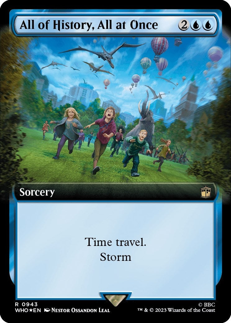 Image for All of History, All at Once (Extended Art) (Surge Foil) (943) (WHO) - Magic: The Gathering