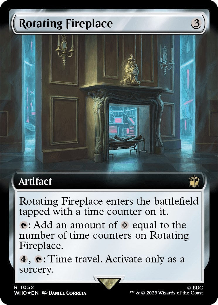 Image for Rotating Fireplace (Extended Art) (Surge Foil) (1052) (WHO) - Magic: The Gathering