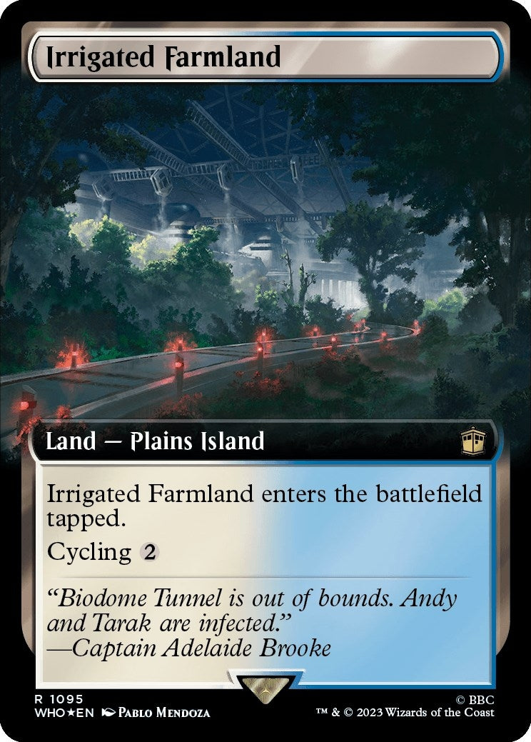 Image for Irrigated Farmland (Extended Art) (Surge Foil) (1095) (WHO) - Magic: The Gathering