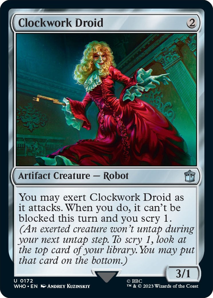Image for Clockwork Droid (172) (WHO) - Magic: The Gathering