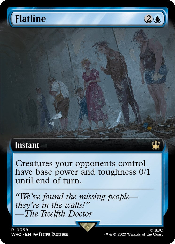 Image for Flatline (Extended Art) (358) (WHO) - Magic: The Gathering