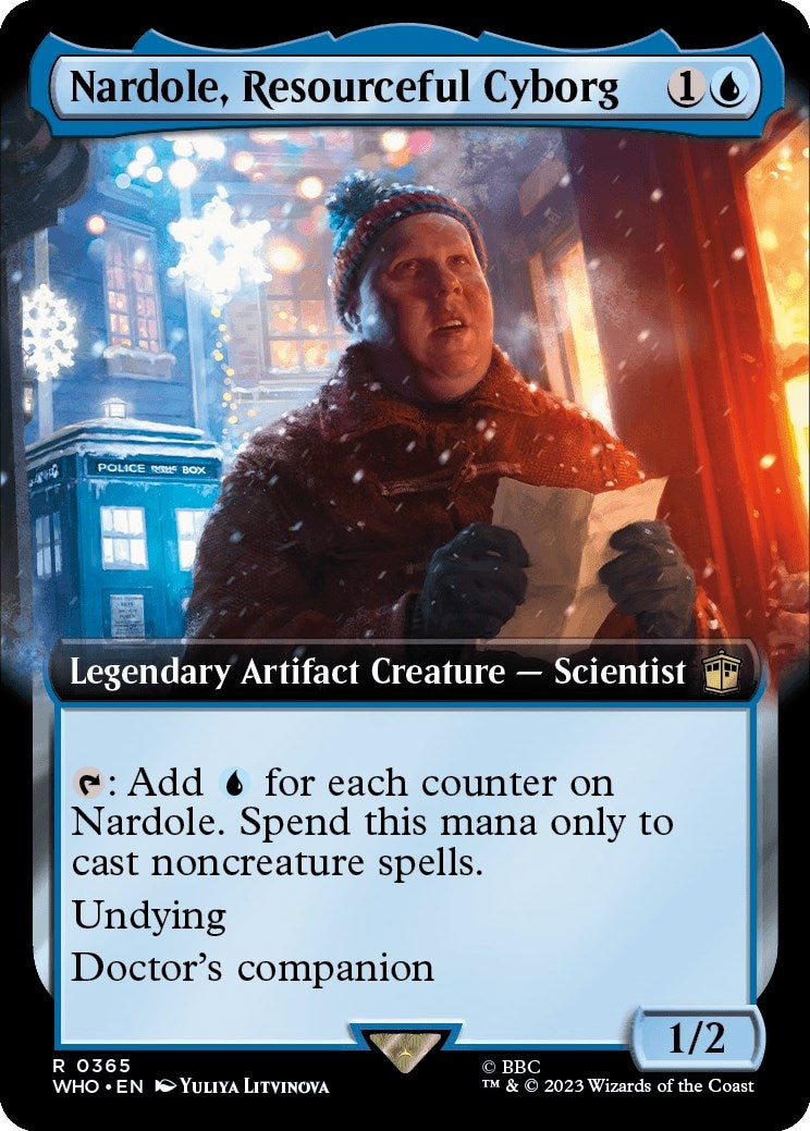 Image for Nardole, Resourceful Cyborg (Extended Art) (365) (WHO) - Magic: The Gathering