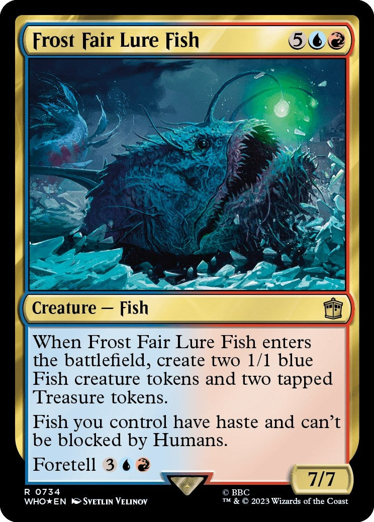 Image for Frost Fair Lure Fish (Surge Foil) (734) (WHO) - Magic: The Gathering
