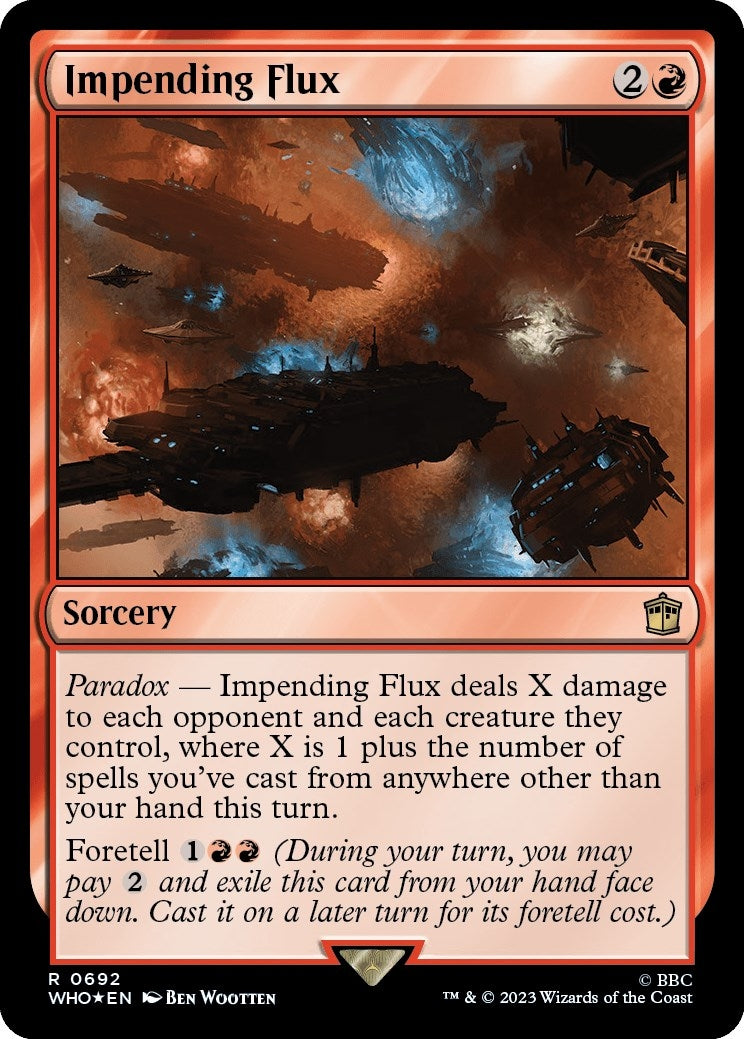 Image for Impending Flux (Surge Foil) (692) (WHO) - Magic: The Gathering