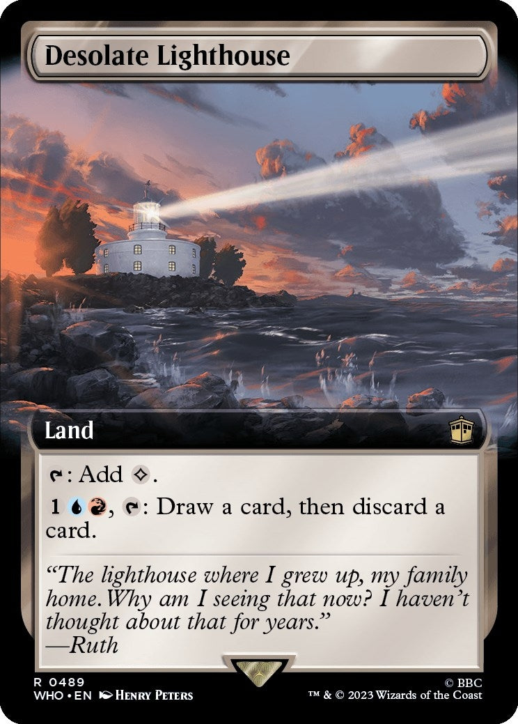 Image for Desolate Lighthouse (Extended Art) (489) (WHO) - Magic: The Gathering