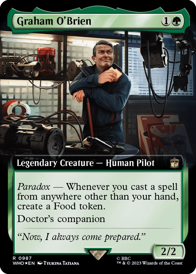 Image for Graham O'Brien (Extended Art) (Surge Foil) (987) (WHO) - Magic: The Gathering
