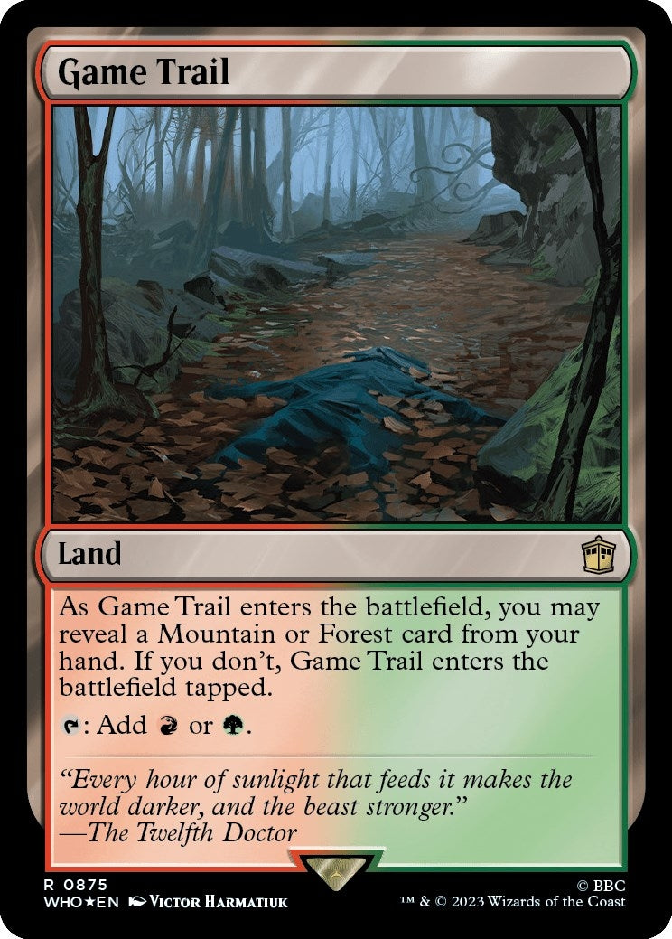 Image for Game Trail (Surge Foil) (875) (WHO) - Magic: The Gathering