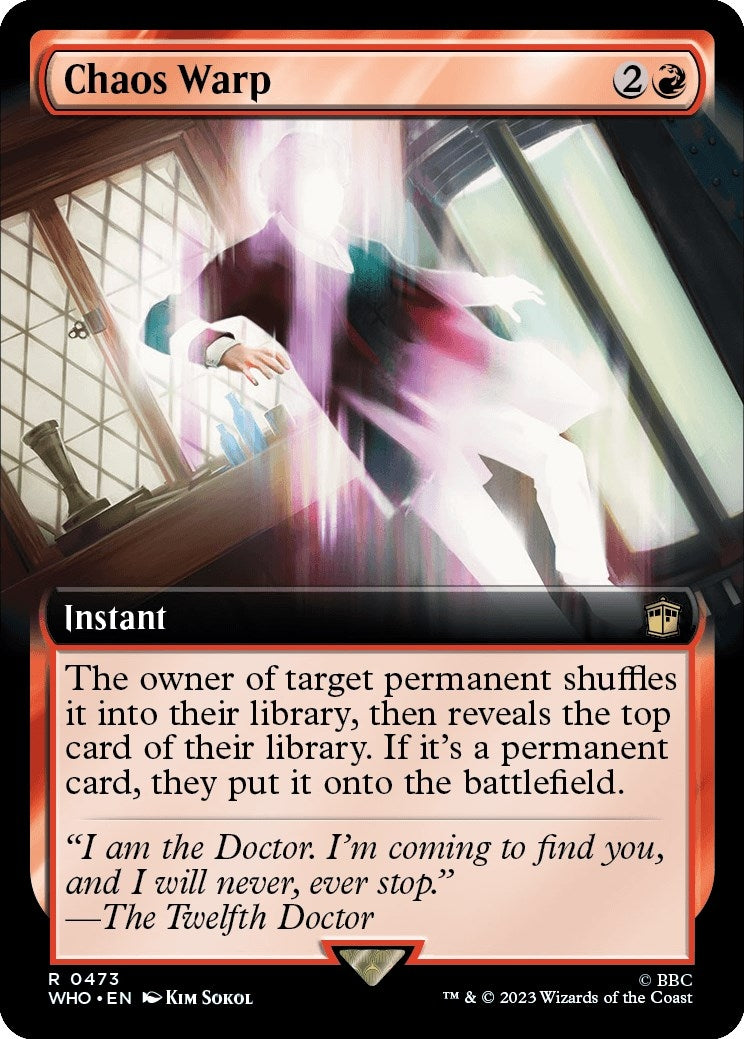 Image for Chaos Warp (Extended Art) (473) (WHO) - Magic: The Gathering