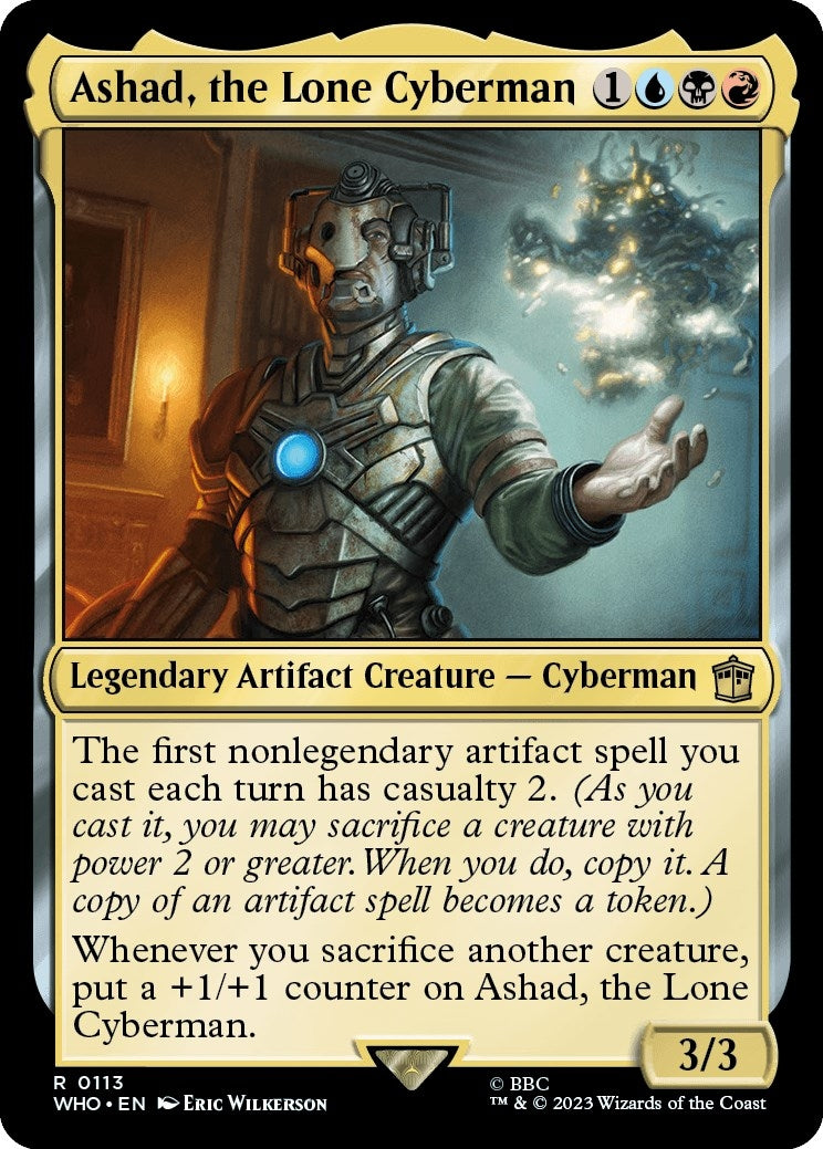 Image for Ashad, the Lone Cyberman (113) (WHO) - Magic: The Gathering