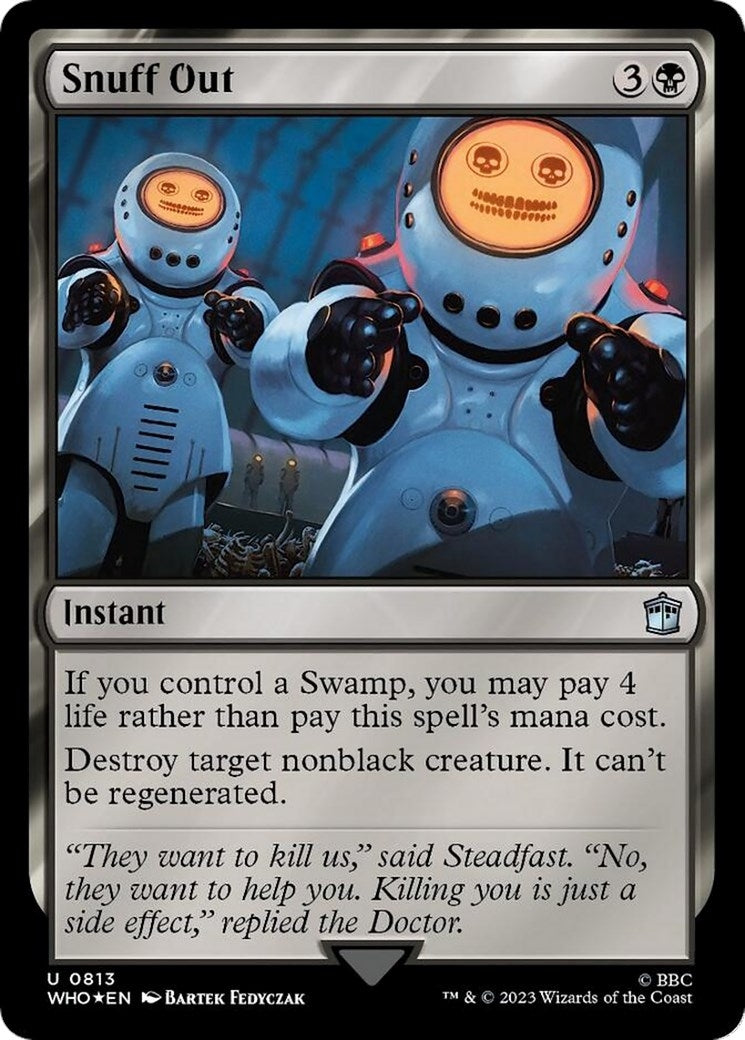 Image for Snuff Out (Surge Foil) (813) (WHO) - Magic: The Gathering