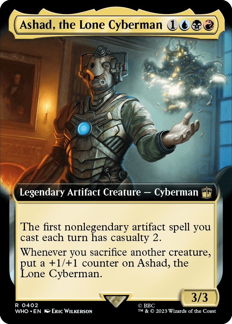 Image for Ashad, the Lone Cyberman (Extended Art) (402) (WHO) - Magic: The Gathering