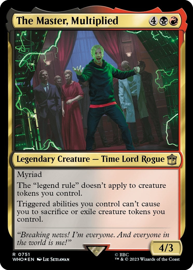 Image for The Master, Multiplied (Surge Foil) (751) (WHO) - Magic: The Gathering
