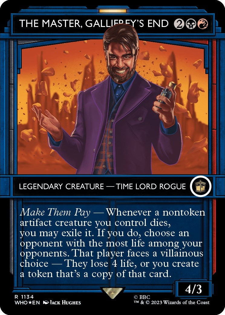 Image for The Master, Gallifrey's End (Showcase) (Surge Foil) (1134) (WHO) - Magic: The Gathering