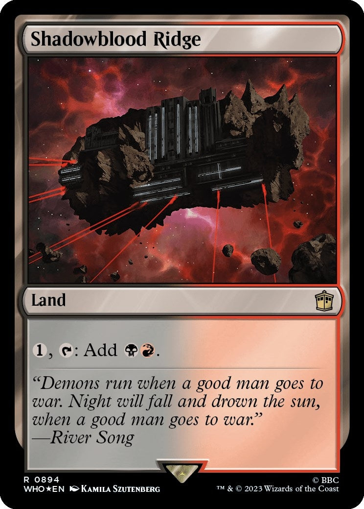 Image for Shadowblood Ridge (Surge Foil) (894) (WHO) - Magic: The Gathering