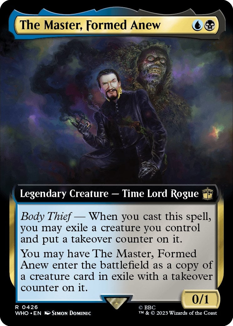 Image for The Master, Formed Anew (Extended Art) (426) (WHO) - Magic: The Gathering