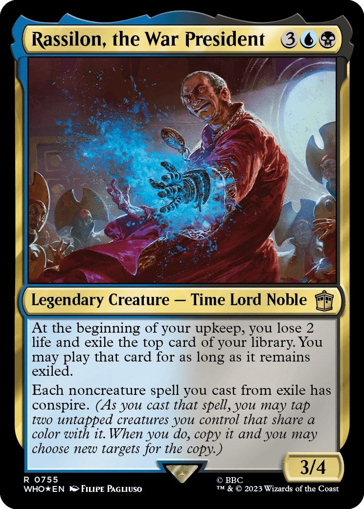 Image for Rassilon, the War President (Surge Foil) (755) (WHO) - Magic: The Gathering