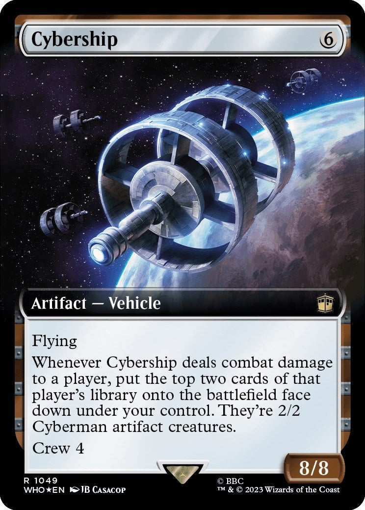 Image for Cybership (Extended Art) (Surge Foil) (1049) (WHO) - Magic: The Gathering