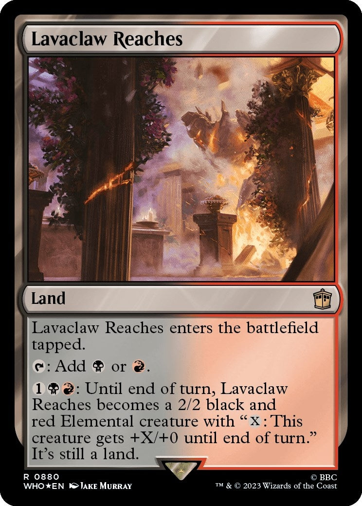 Image for Lavaclaw Reaches (Surge Foil) (880) (WHO) - Magic: The Gathering