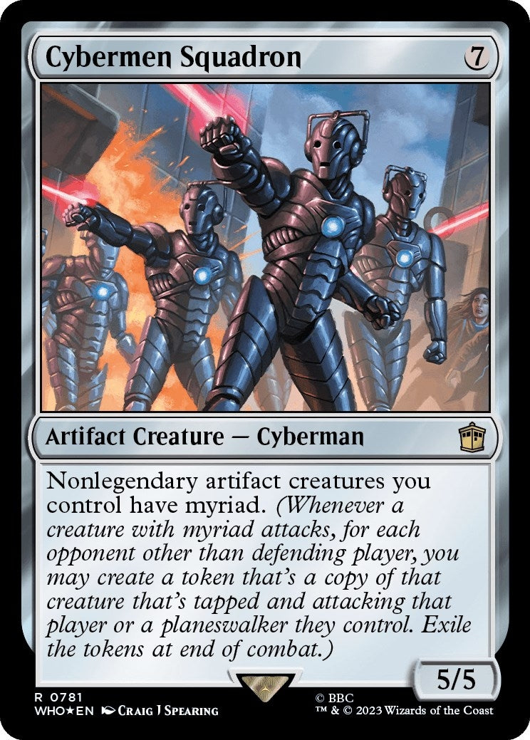 Image for Cybermen Squadron (Surge Foil) (781) (WHO) - Magic: The Gathering