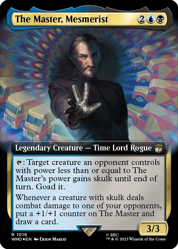 Image for The Master, Mesmerist (Extended Art) (Surge Foil) (1019) (WHO) - Magic: The Gathering