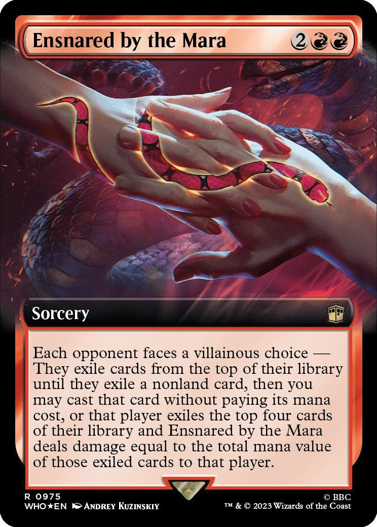 Image for Ensnared by the Mara (Extended Art) (Surge Foil) (975) (WHO) - Magic: The Gathering