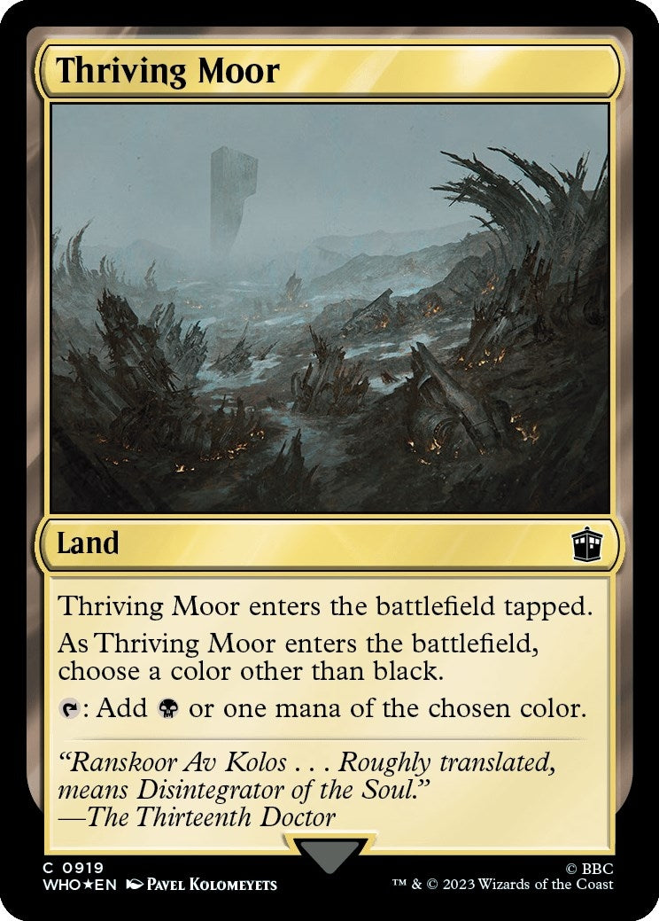 Image for Thriving Moor (Surge Foil) (919) (WHO) - Magic: The Gathering