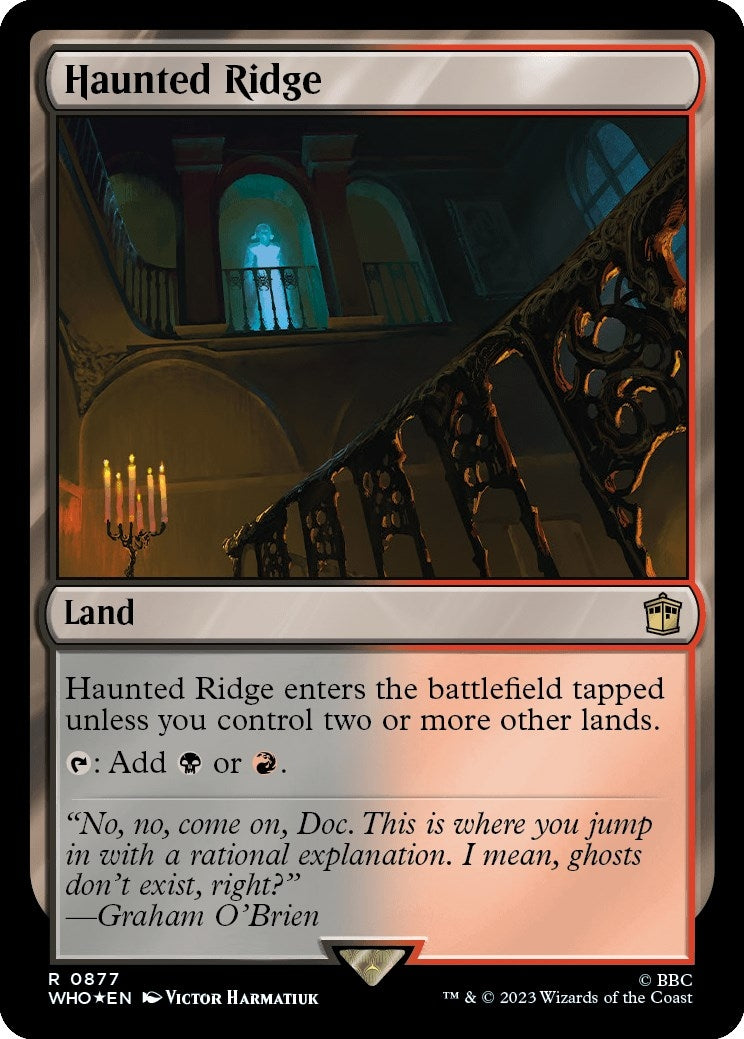 Image for Haunted Ridge (Surge Foil) (877) (WHO) - Magic: The Gathering