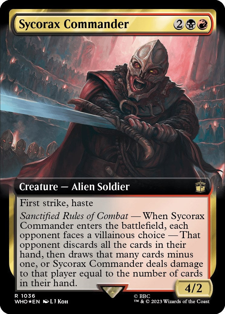 Image for Sycorax Commander (Extended Art) (Surge Foil) (1036) (WHO) - Magic: The Gathering