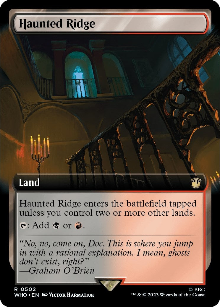 Image for Haunted Ridge (Extended Art) (502) (WHO) - Magic: The Gathering