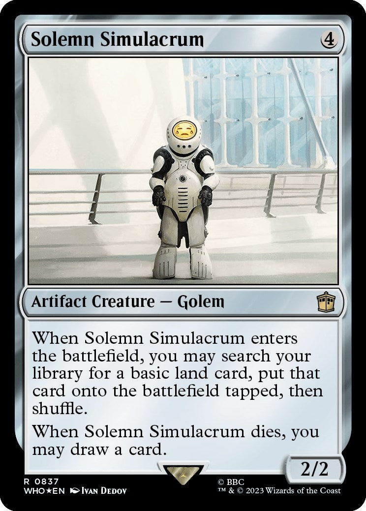 Image for Solemn Simulacrum (Surge Foil) (837) (WHO) - Magic: The Gathering