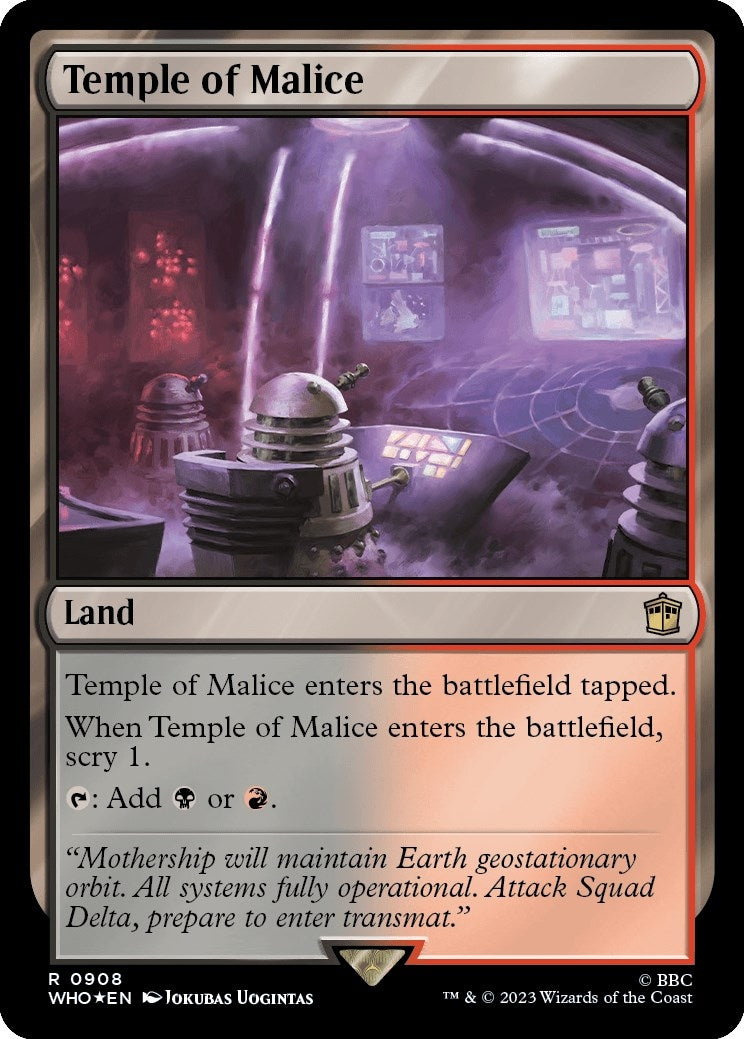 Image for Temple of Malice (Surge Foil) (908) (WHO) - Magic: The Gathering