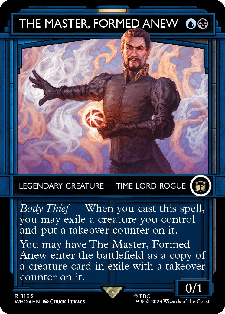 Image for The Master, Formed Anew (Showcase) (Surge Foil) (1133) (WHO) - Magic: The Gathering