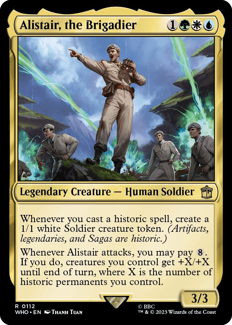 Image for Alistair, the Brigadier (112) (WHO) - Magic: The Gathering