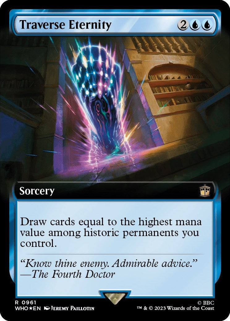 Image for Traverse Eternity (Extended Art) (Surge Foil) (961) (WHO) - Magic: The Gathering