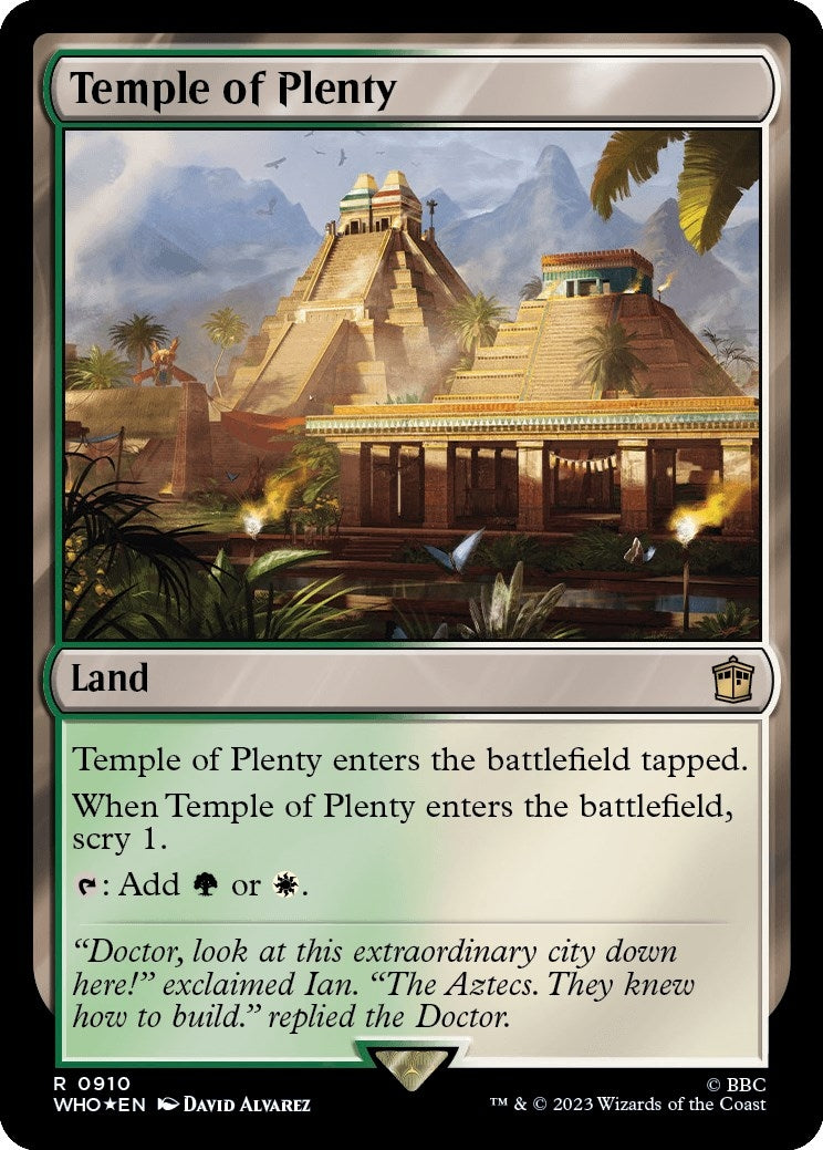 Image for Temple of Plenty (Surge Foil) (910) (WHO) - Magic: The Gathering