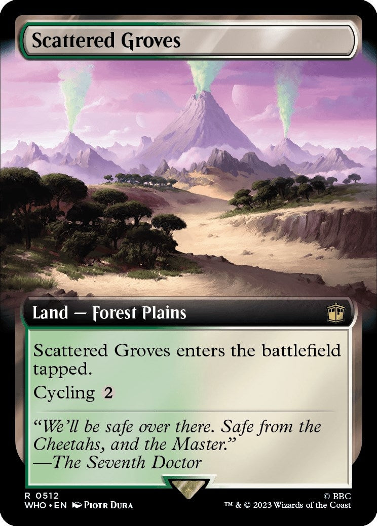 Image for Scattered Groves (Extended Art) (512) (WHO) - Magic: The Gathering
