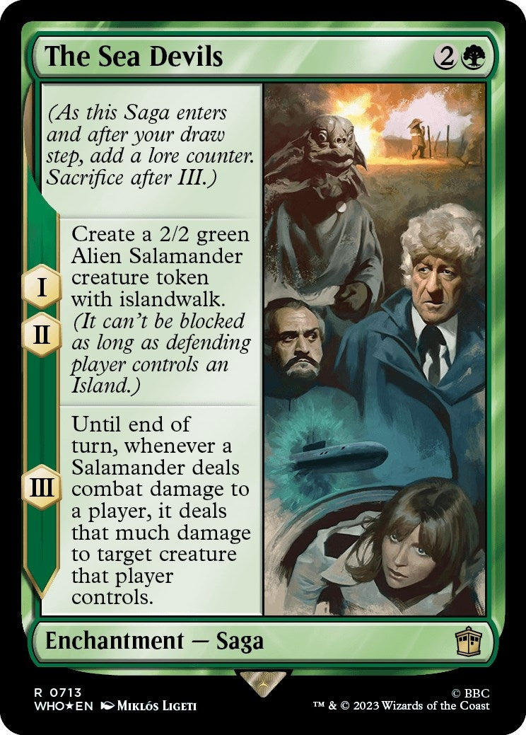 Image for The Sea Devils (Surge Foil) (713) (WHO) - Magic: The Gathering