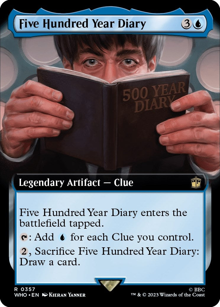 Image for Five Hundred Year Diary (Extended Art) (357) (WHO) - Magic: The Gathering