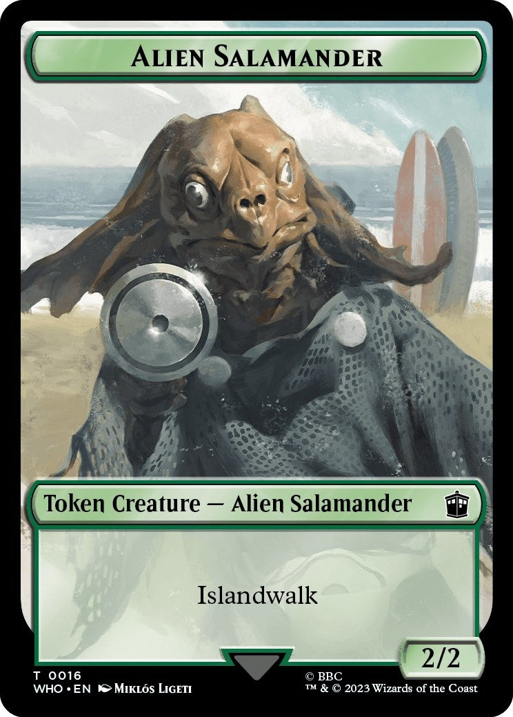 Image for Alien Salamander // Alien Insect Double-Sided Token (16 // 19) (WHO) - Magic: The Gathering
