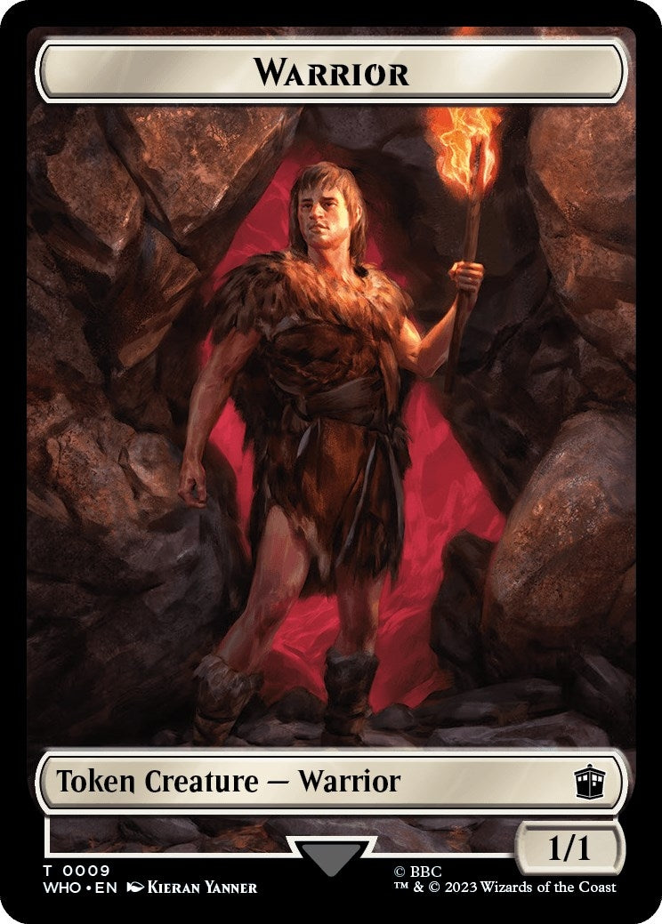 Image for Warrior // Clue (0021) Double-Sided Token (9 // 21) (WHO) - Magic: The Gathering