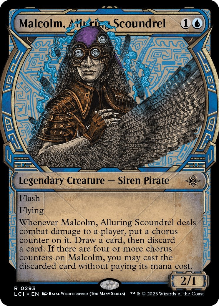 Image for Malcolm, Alluring Scoundrel (Showcase) (293) (LCI) - Magic: The Gathering