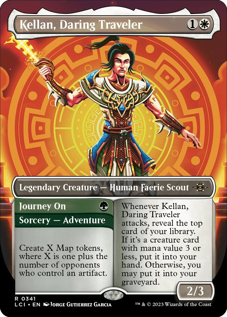 Image for Kellan, Daring Traveler (Borderless) (341) (LCI) - Magic: The Gathering