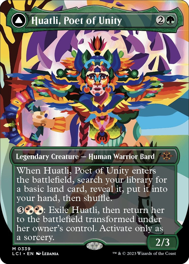 Image for Huatli, Poet of Unity (Borderless) (339) (LCI) - Magic: The Gathering