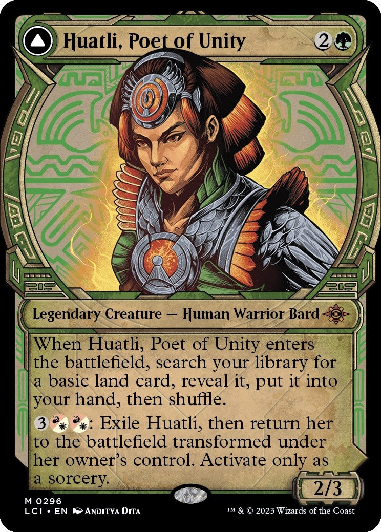 Image for Huatli, Poet of Unity (Showcase) (296) (LCI) - Magic: The Gathering
