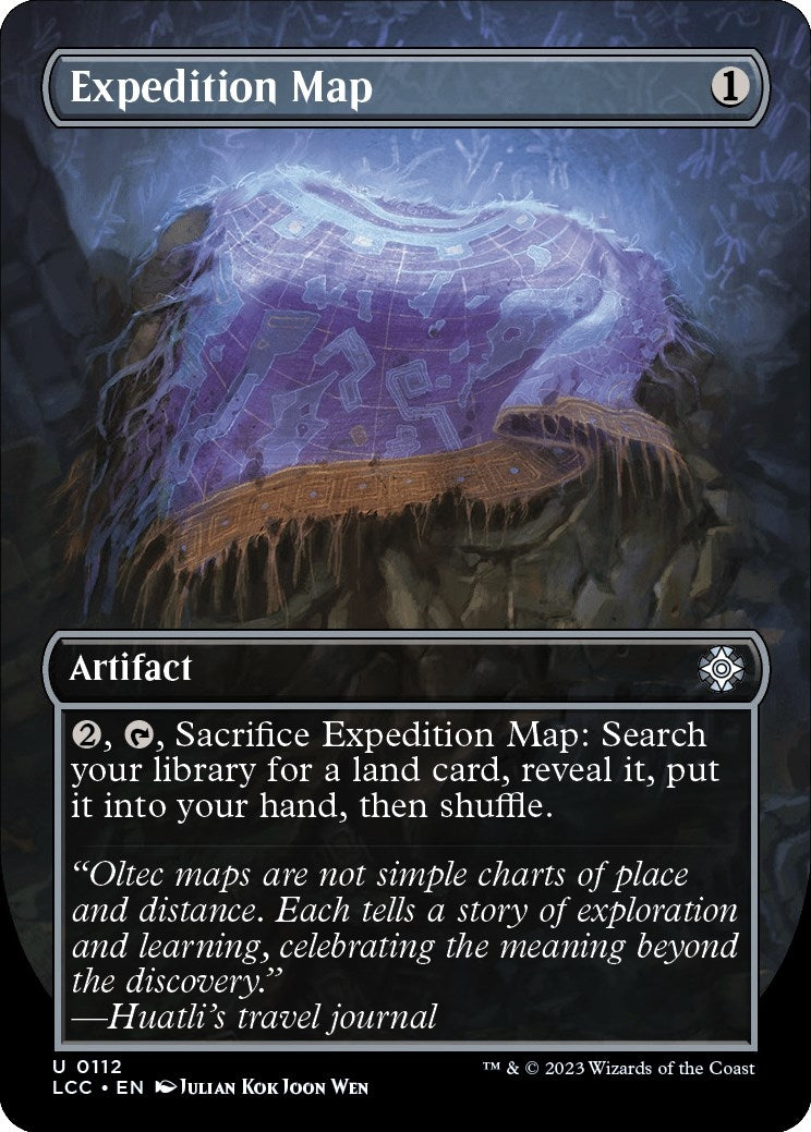 Image for Expedition Map (Borderless) (112) (LCC) - Magic: The Gathering
