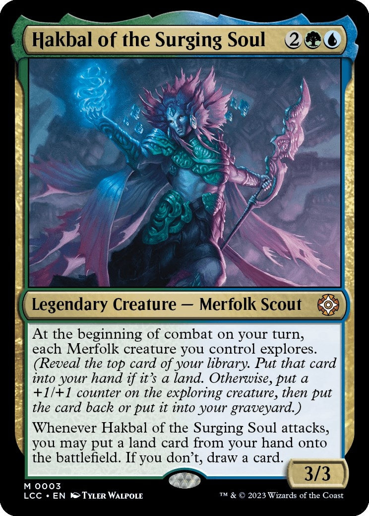 Image for Hakbal of the Surging Soul (3) (LCC) - Magic: The Gathering