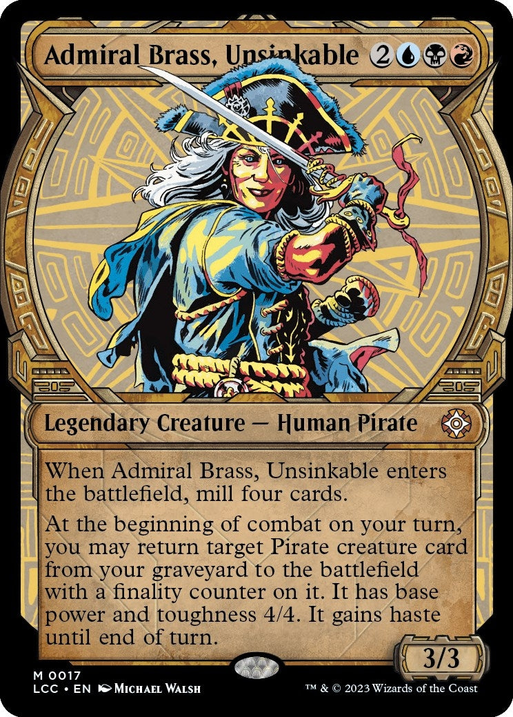 Image for Admiral Brass, Unsinkable (Showcase) (17) (LCC) - Magic: The Gathering