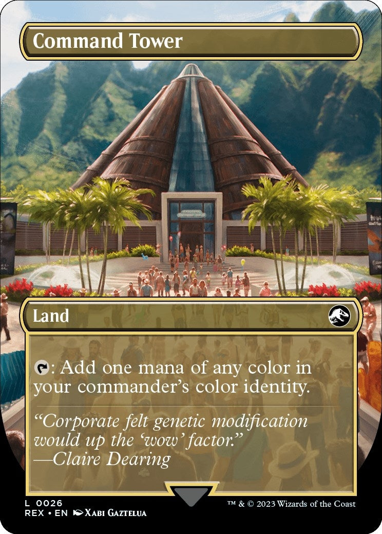 Image for Command Tower (Borderless) (26) (REX) - Magic: The Gathering